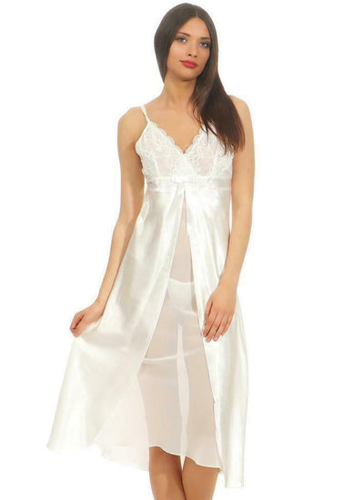 French Daina Silk Satin Elegant Bridal Nighty